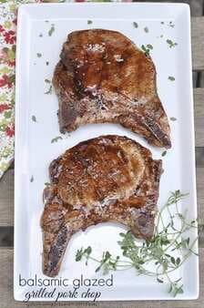 Balsamic Glazed Grilled Pork Chop