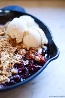 The Fresh Cherry Crisp With Gluten Free Almond Topping