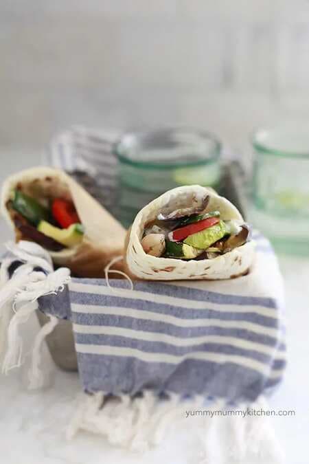 Gyros With Grilled Vegetables