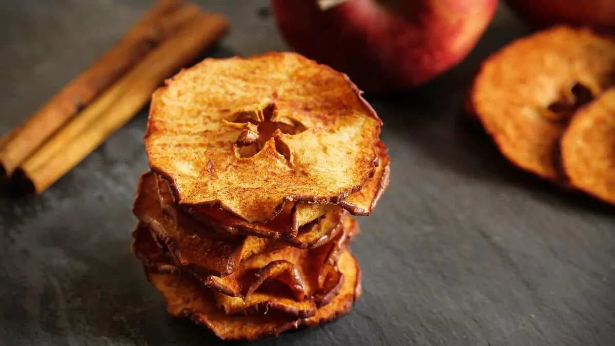 Air Fried Apple Cinnamon Chips: The Healthier Way To Snack