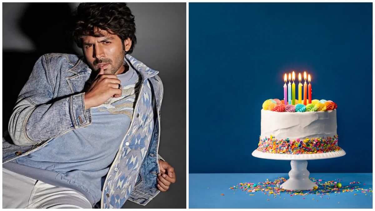 Kartik Aaryan Celebrates His Birthday With Two Cakes