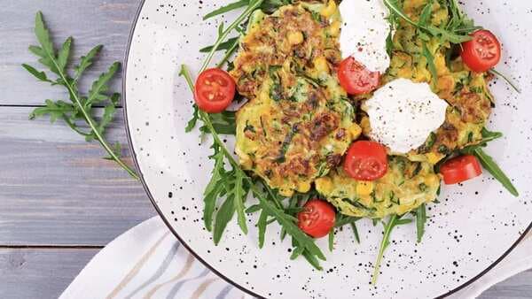 Zucchini Fritters: Healthy Eggless Morning Breakfast Recipe