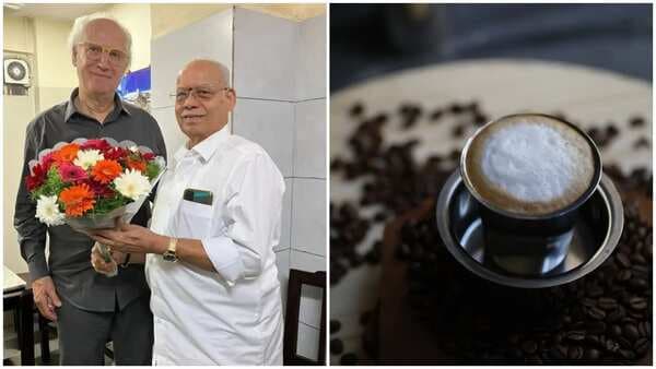 Coffee Chain Founder Enjoys Dosa And Filter Coffee In Bengaluru