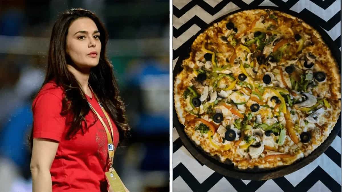 Preity Zinta Relishes Veggie Loaded Pizza In Dharamkot