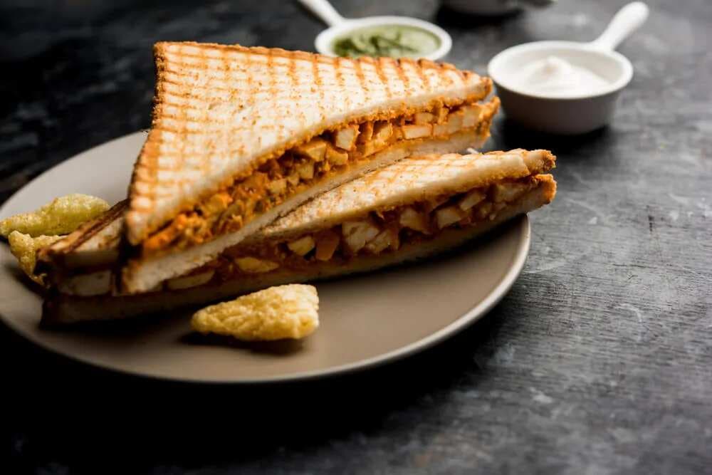 Masala Sandwich With Vegetables loaded