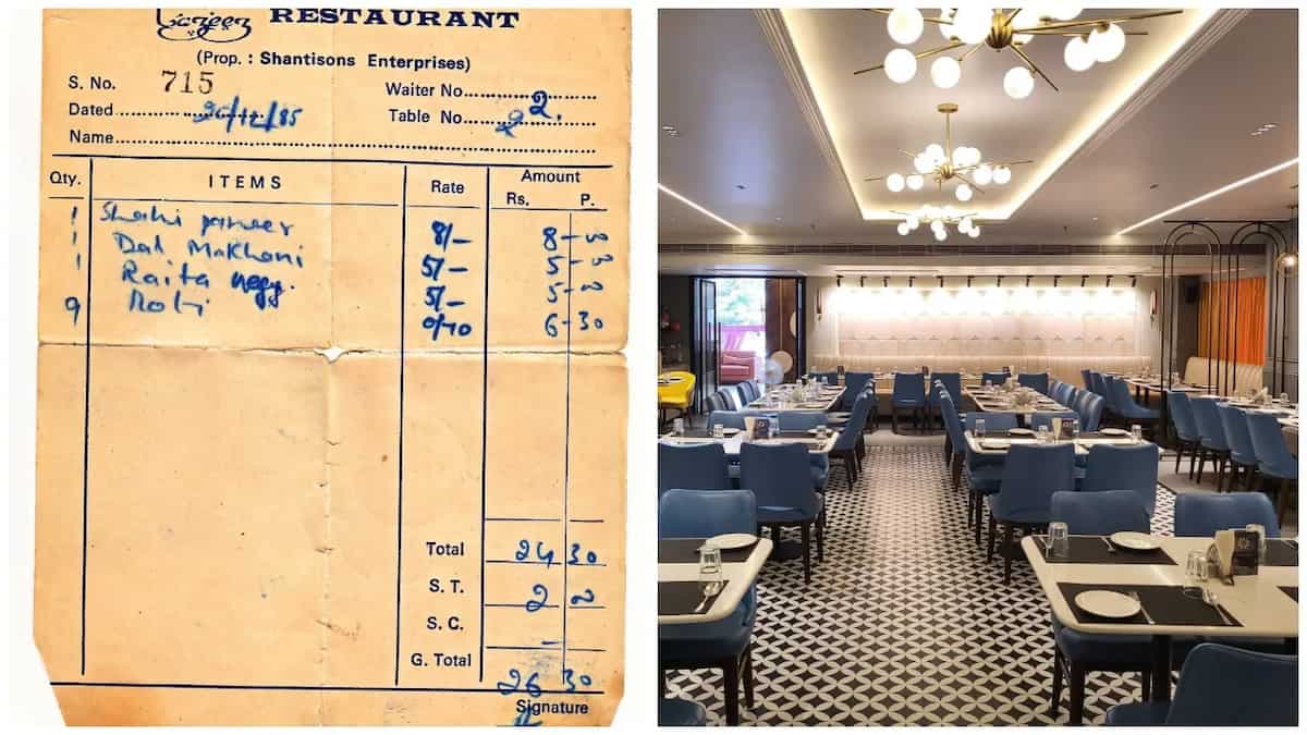 Delhi Eatery’s Food Bill From 1985 Surprises The Internet