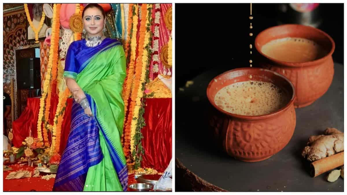 Rani Mukerji’s Daughter Adira Loves 'Kadak Tea' At Durga Puja
