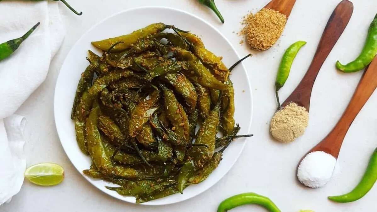 Fried Green Chillies; Perfect Snack For Monsoon