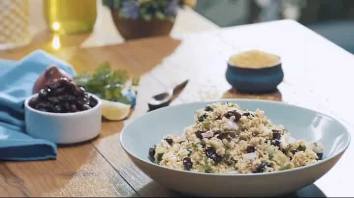 Broken Wheat Salad video recipe by US Cranberries India